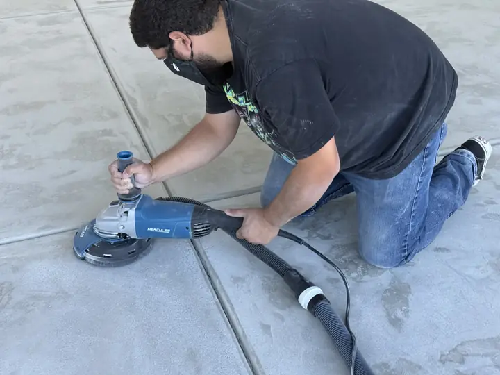 Concrete Grinder Close Up Menifee Ca