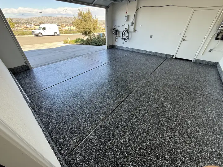 Flake Garage Floor With Van Menifee Ca