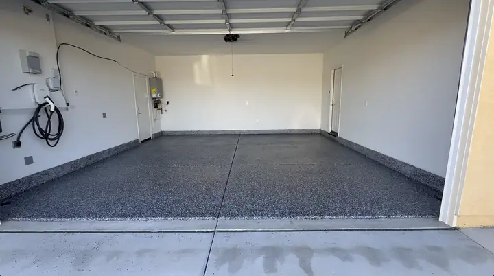 Solid Color Epoxy Garage Floor Menifee Ca